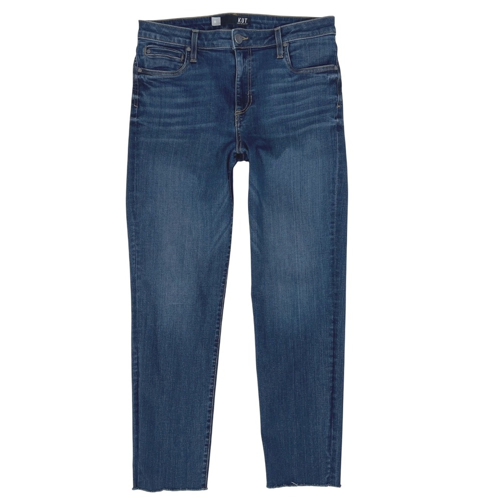 KUT from the Kloth Diana High Rise Skinny Jeans 12 90s Minimalist 31 Retro Boho